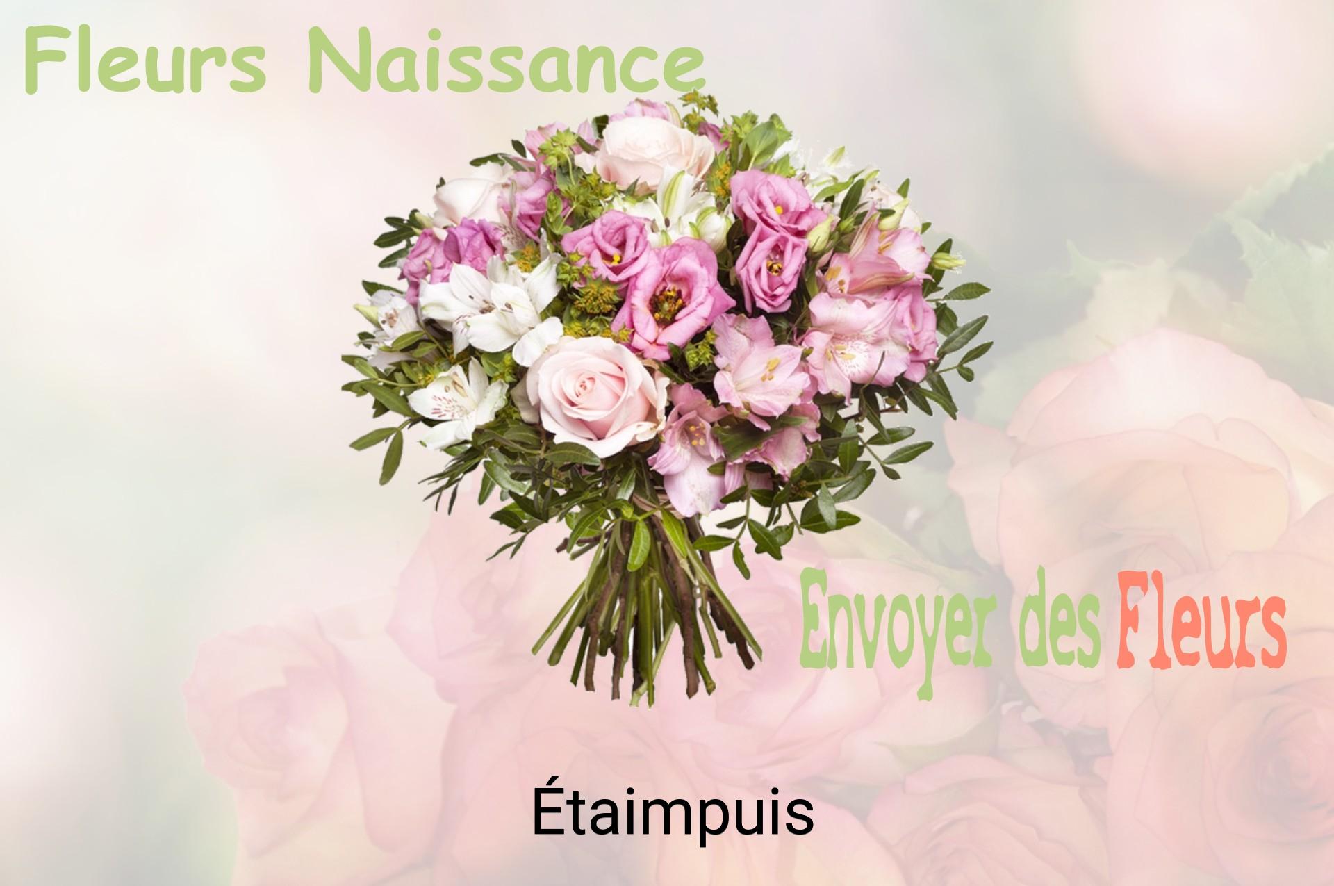 Bouquet de fleurs de naissance livré à Étaimpuis