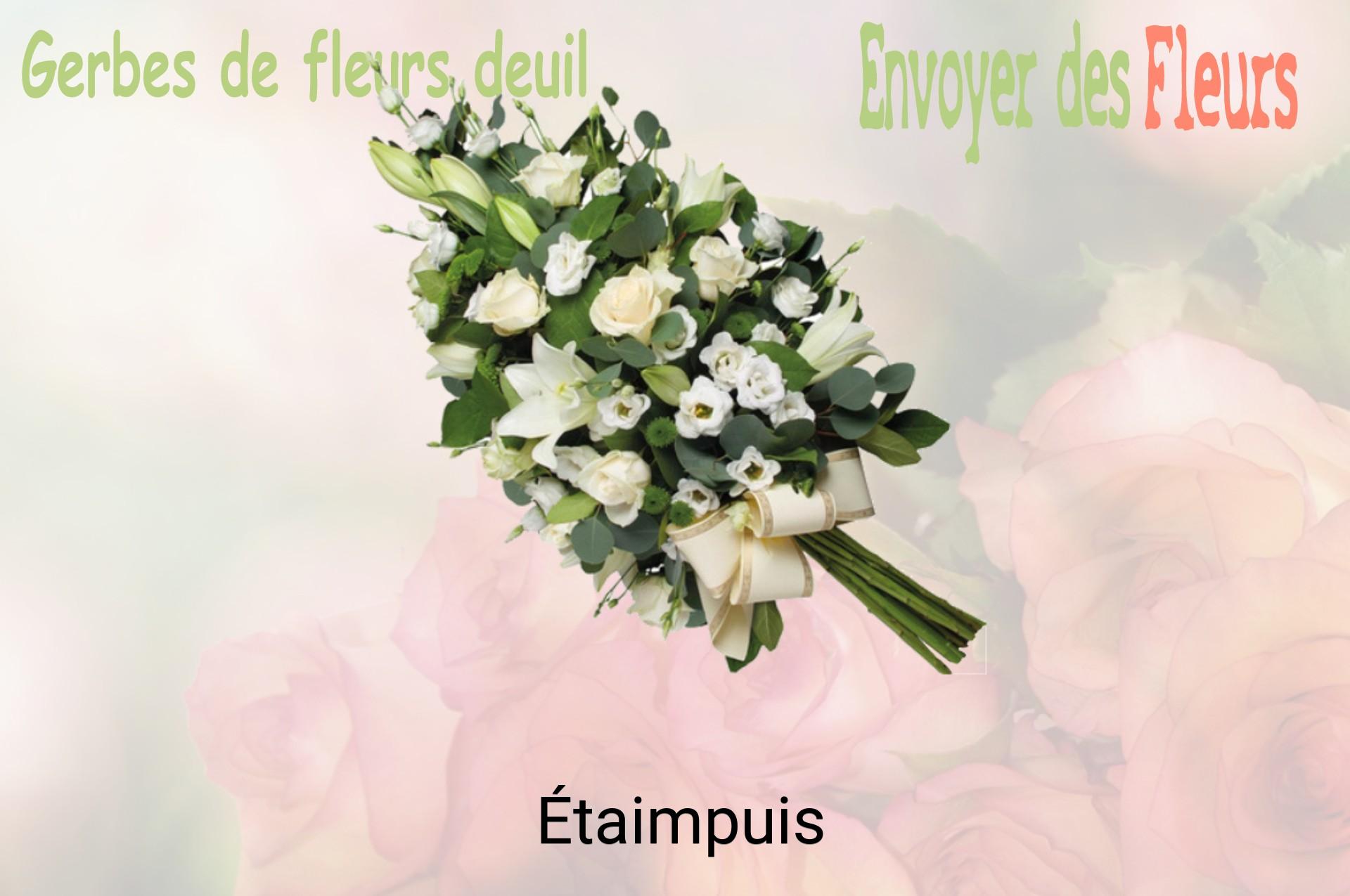 Gerbe de fleurs de deuil livrée à Étaimpuis